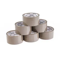 Taśma Pakowa Office Products, 48Mm X 50Y, 36Mic, Ean Na 1Szt., Brązowa