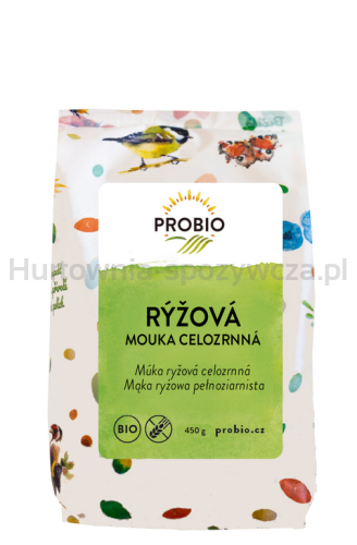 Mąka Ryżowa Pełnoziarnista Bezglutenowa Bio 450 G - Probio [BIO]