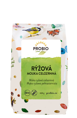 Probio Mąka Ryżowa Pełnoziarnista Bezglutenowa Bio 450 G [BIO]