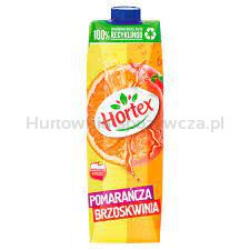 Hortex Pomarańcza Brzoskwinia Napój Karton 1 L