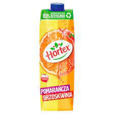 Hortex Pomarańcza Brzoskwinia Napój Karton 1 L