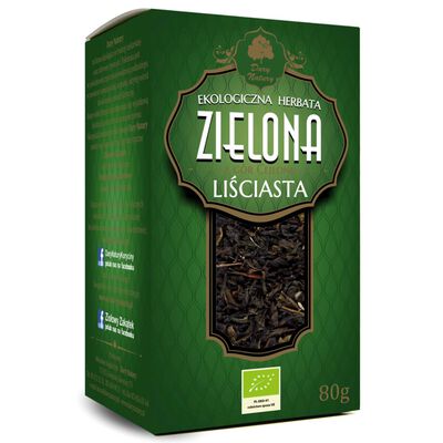 Herbata Zielona Liściasta Bio 80 G - Dary Natury [BIO]