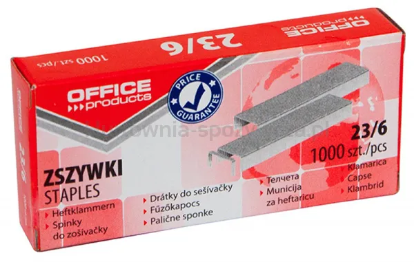 Office Products Zszywki  23/6, 1000Szt. 