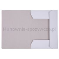 Teczka z gumką OFFICE PRODUCTS Budget, karton, A4, 250gsm, 3-skrz., biała - 2