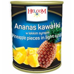 Helcom Ananas Kawałki W Lekkim Syropie 580Ml(data przydatności 11.05.2025)