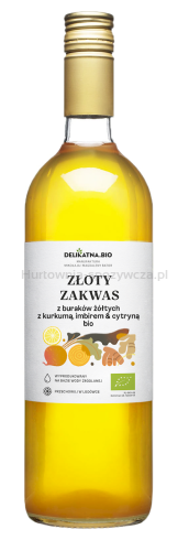 Zakwas Złoty Z Buraków Z Kurkumą, Imbirem I Cytryną Bio 700 Ml - Delikatna [BIO]