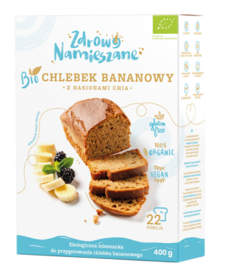 Mieszanka Na Chlebek Bananowy Z Nasionami Chia Bezglutenowa Bio 400 G - Zdrowo Namieszane [BIO]