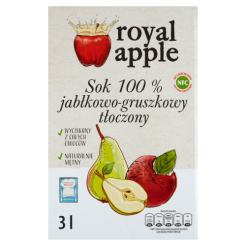 Sok Royal Apple Jabłkowo - Gruszkowy 3L Nfc Pasteryzowany