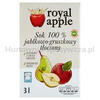 Royal Apple Sok Jabłkowo - Gruszkowy 3L Nfc Pasteryzowany