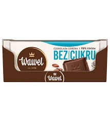 Wawel Czekolada Mleczna Bez Dodatku Cukru 80G