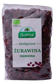 Żurawina suszona (słodzona cukrem trzcinowym) BIO 500 g