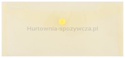 Donau Teczka kopertowa zatrzask, PP, DL, 180mikr., żółta [BIURO]