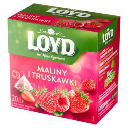 Loyd Herbata Maliny i truskawki 20 piramid. torebek (20x2g)