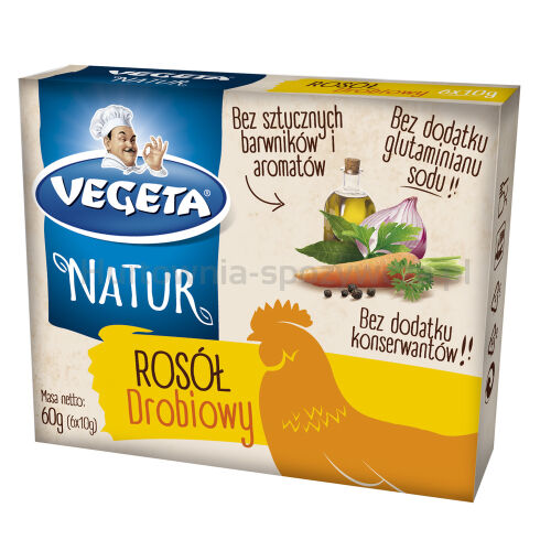 Vegeta Natur Rosół Drobiowy 60G