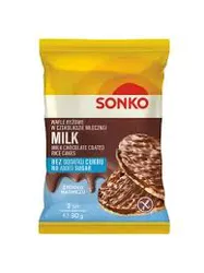Sonko Wafle ryżowe w czekoladzie mlecznej bez dodatku cukru 30g
