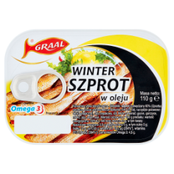 *Graal Szprot Podwędzany W Oleju Winter Eo 170G