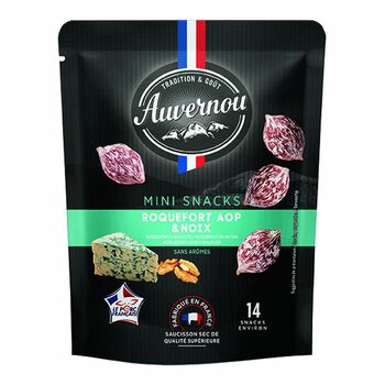 Auvernou Mini Snack Z Serem Roquefort I Orzechem Włoskim 75G 