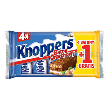 Knoppers Baton Orzechowy 4+1 gratis (200g)