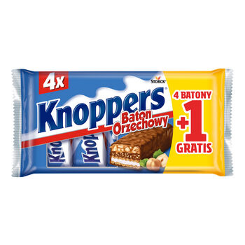 Knoppers Baton Orzechowy 4+1 gratis (200g)