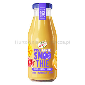 Hortex Przetarte Smoothie jabłko, banan, pomarańcza, mango, acerola z dodatkiem rozdrobnionych nasion quinoa 250ml