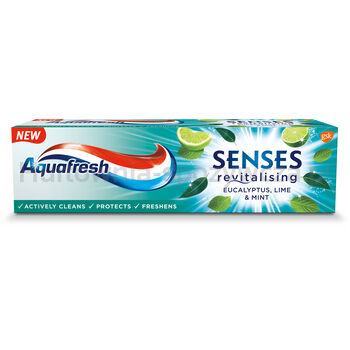 Aquafresh Pasta Do Zębów Senses O Smaku Eukaliptusa Z Miętą I Limonką 75 Ml