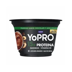 Danone Yopro pudding czekolada orzech laskowy 150g