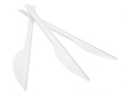 Nóż plastikowy OFFICE PRODUCTS, 17cm, 100szt., biały