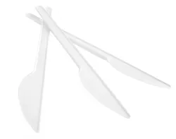 Nóż Plastikowy Office Products, 17Cm, 100Szt., Biały