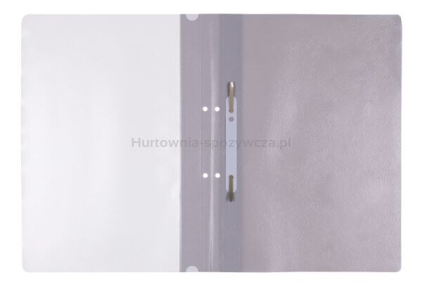 Office Products Skoroszyt, PP, A4, 2 otwory, 100/170mikr., wpinany, szary  - 2