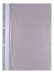 Office Products Skoroszyt, Pp, A4, 2 Otwory, 100/170Mikr., Wpinany, Szary 