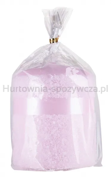 Świeca słupek DONAU HOME Milo, 70x90mm, róż perła