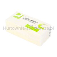 Q-Connect Bloczek samoprzylepny 100% Recycled, 38x51mm, 3x100 kart., żółty  - 4