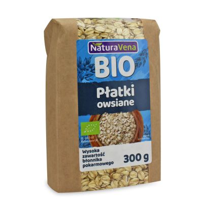 Płatki Owsiane Bio 300 G - Naturavena [BIO]