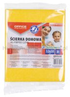 Ścierka domowa OFFICE PRODUCTS, wiskoza 70%, gr. 80g/mkg, 32x38cm, 3szt., mix kolorów - 4