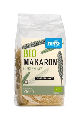 Makaron (Orkiszowy) Nitki Luksusowe Bio 250 G - Niro [BIO]