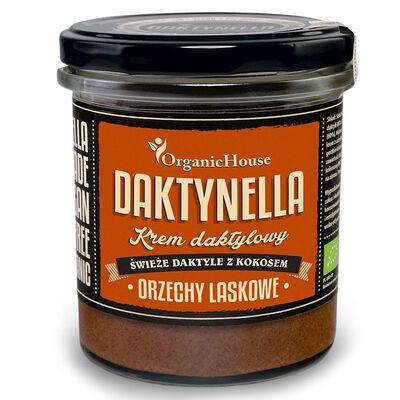 Krem Kokosowo - Daktylowy Orzechy Laskowe Bezglutenowy Bio 280 G - Organichouse (Daktynella) [BIO]