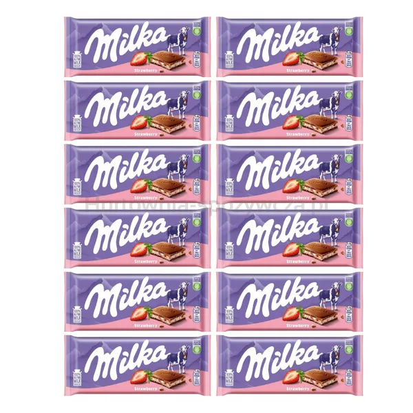 Milka Czekolada Strawberry 100G 