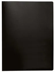 Teczka ofertowa Q-CONNECT, PP, A4, 380mikr., 40 koszulek, czarna z etykietą