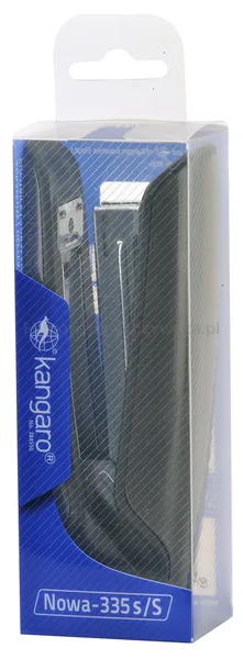 Kangaro Zszywacz Nowa-335S/S, zszywa do 30 kartek, metalowy, w pudełku PP, metaliczny szary
