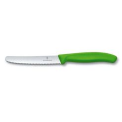 Nóż, ostrze ząbkowane,11 cm, zielony Victorinox