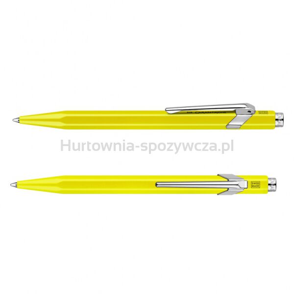 Długopis CARAN D'ACHE 849 Line Fluo, M, żółty - 3
