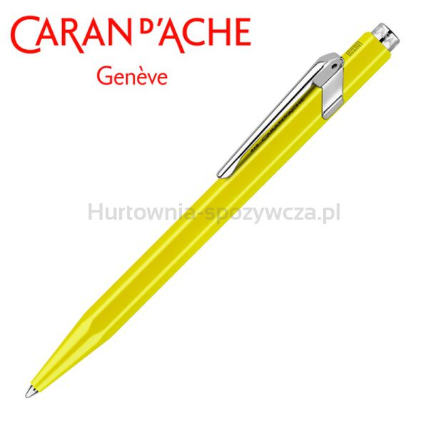 Długopis CARAN D'ACHE 849 Line Fluo, M, żółty - 4