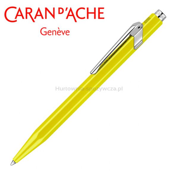 Długopis CARAN D'ACHE 849 Line Fluo, M, żółty - 4