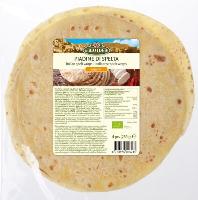 Piadina Orkiszowa Bio (4 Szt.) 260 G - La Bio Idea [BIO]