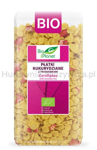 Płatki Kukurydziane Z Truskawkami Bio 250 G - Bio Planet [BIO]