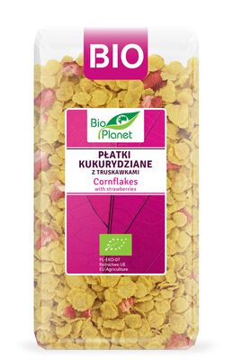 Płatki Kukurydziane Z Truskawkami Bio 250 G - Bio Planet [BIO]