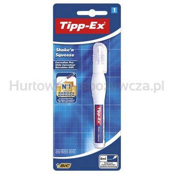 Tipp-Ex Shake'n Squeeze korektor w piórze blister 1 sztuka