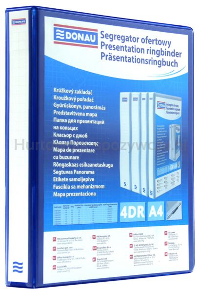 Donau Segregator ofertowy PP, A4/4RD/50, niebieski 