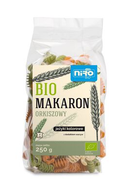 Makaron (Orkiszowy Kolorowy) Jeżyki Bio 250 G - Niro [BIO]