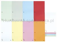 Przekładki DONAU, karton, 1/3 A4, 235x105mm, 100szt., szare - 5